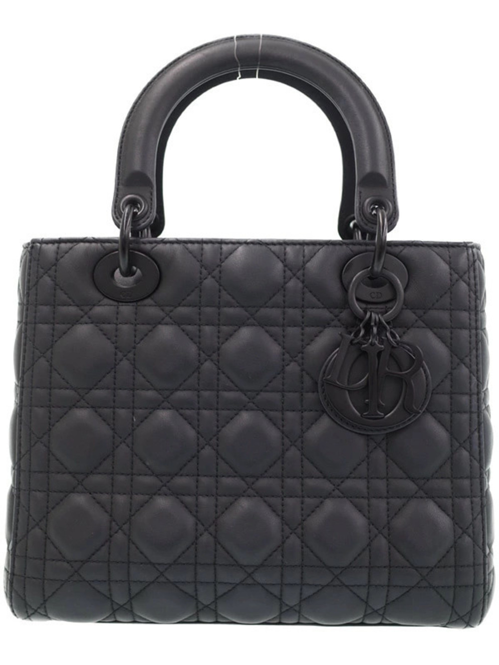 Christian Dior Ultramatte Cannage Lady Dior Bag black